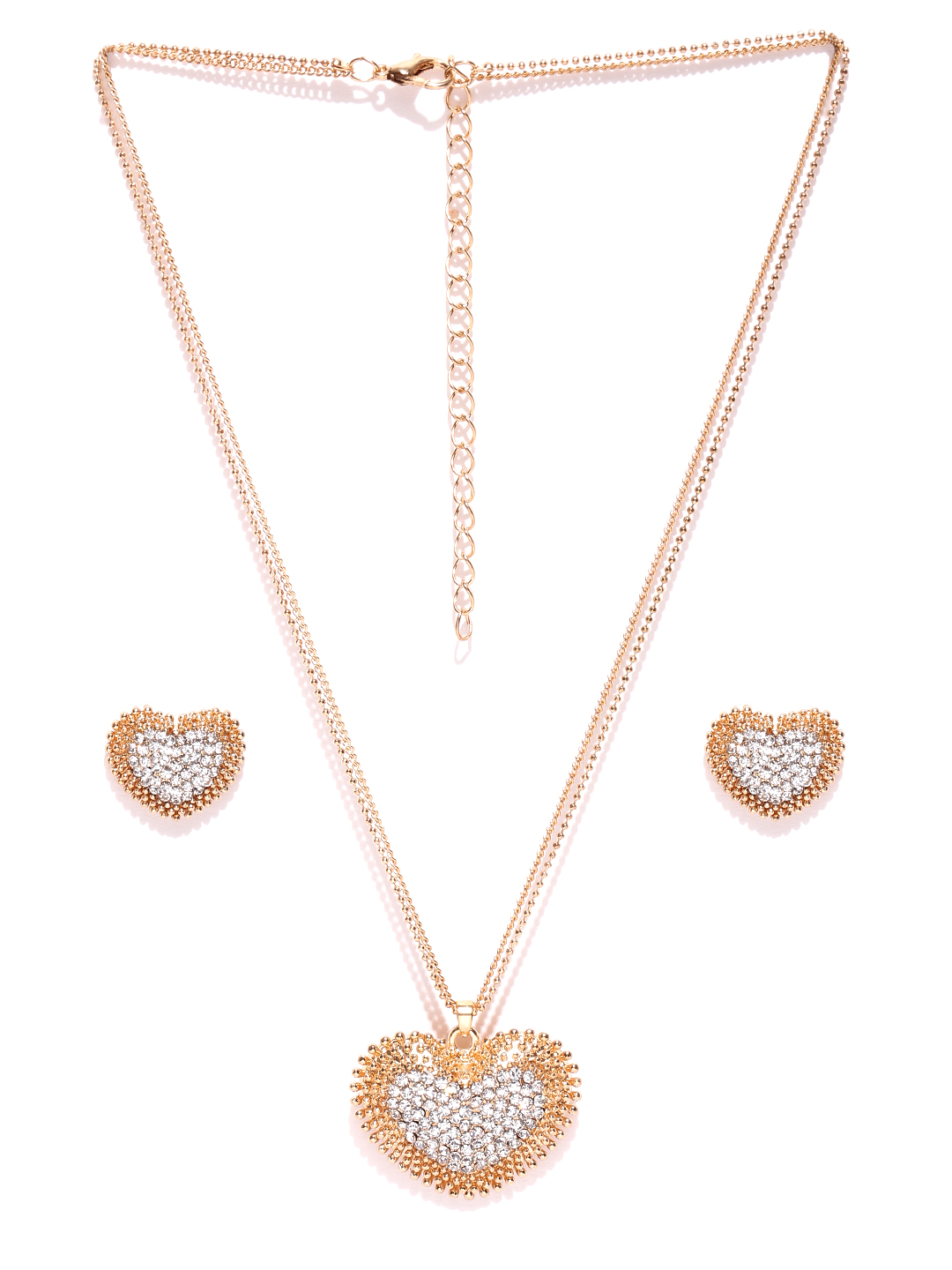 YouBella Gold-Toned Stone-Studded Jewellery Set